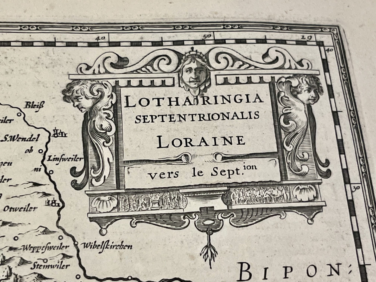 Carte ancienne Lorraine Lotharingie