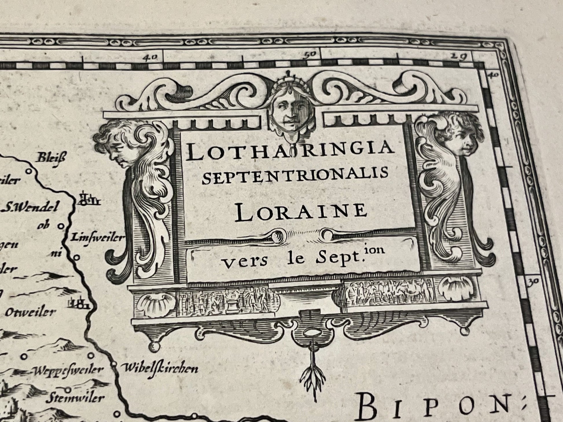 Carte ancienne Lorraine Lotharingie