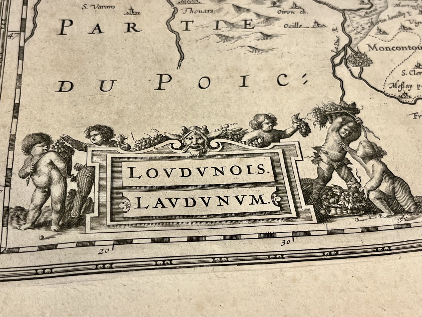 Carte ancienne Loudunois