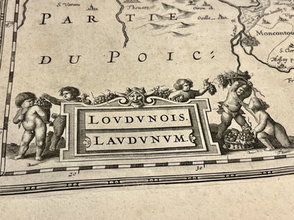 Carte ancienne Loudunois