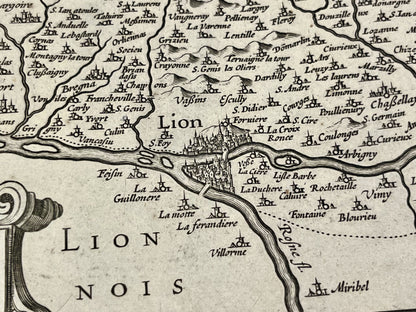 Carte ancienne Lyon et environs