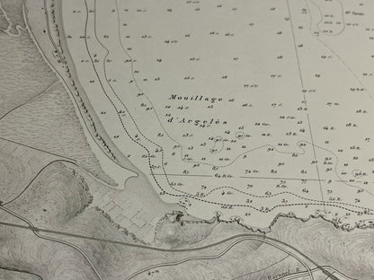 Carte ancienne Mouillage Argeles-sur-mer