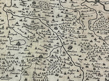 Carte ancienne Moulins Bourbonnais