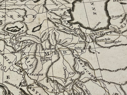 Carte ancienne Moyen-Orient Empire Alexandre