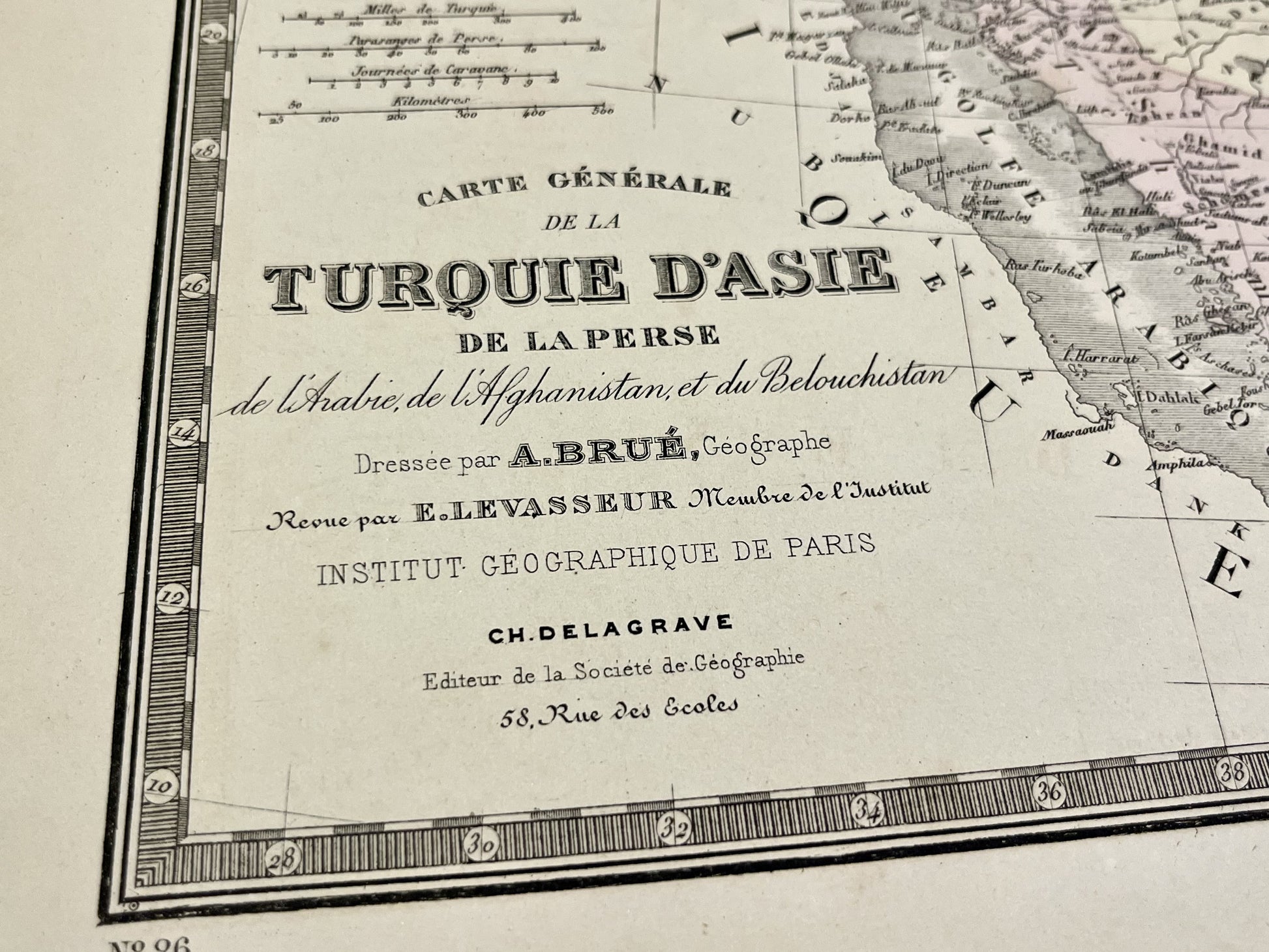 Carte ancienne Moyen-Orient par Brue