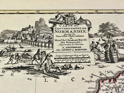Carte ancienne Normandie par van der Aa