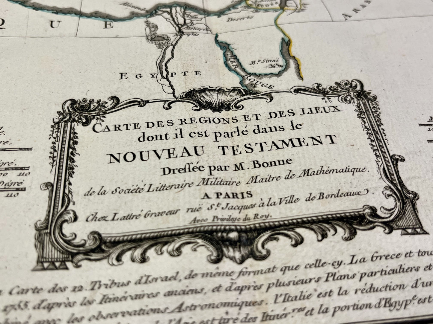 Carte ancienne Nouveau Testament