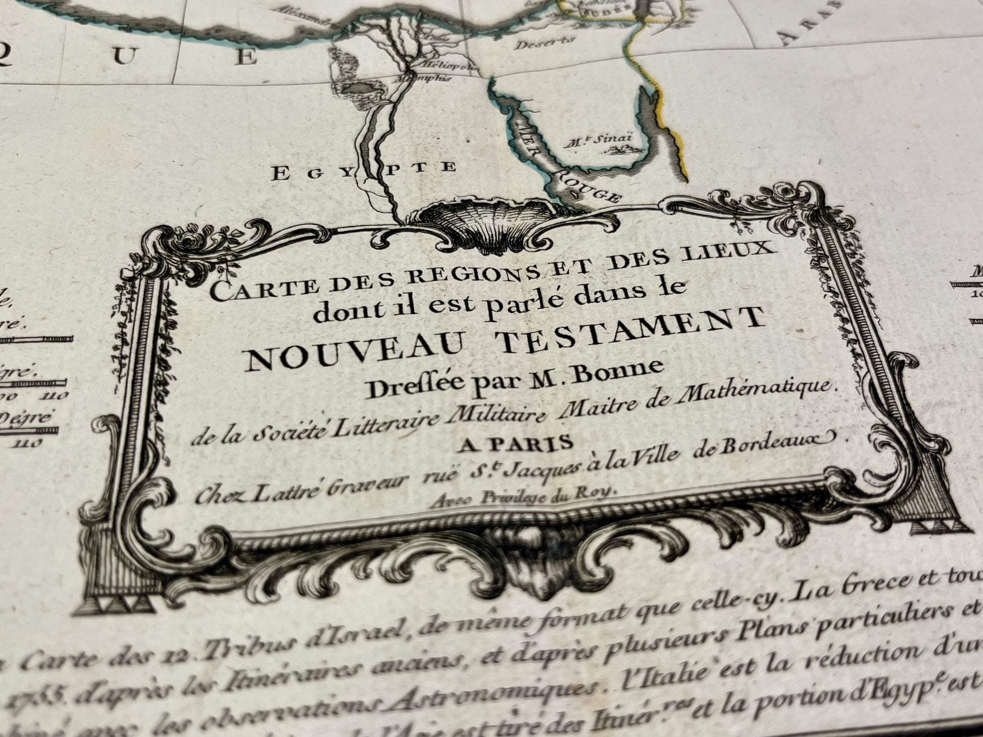 Carte ancienne Nouveau Testament