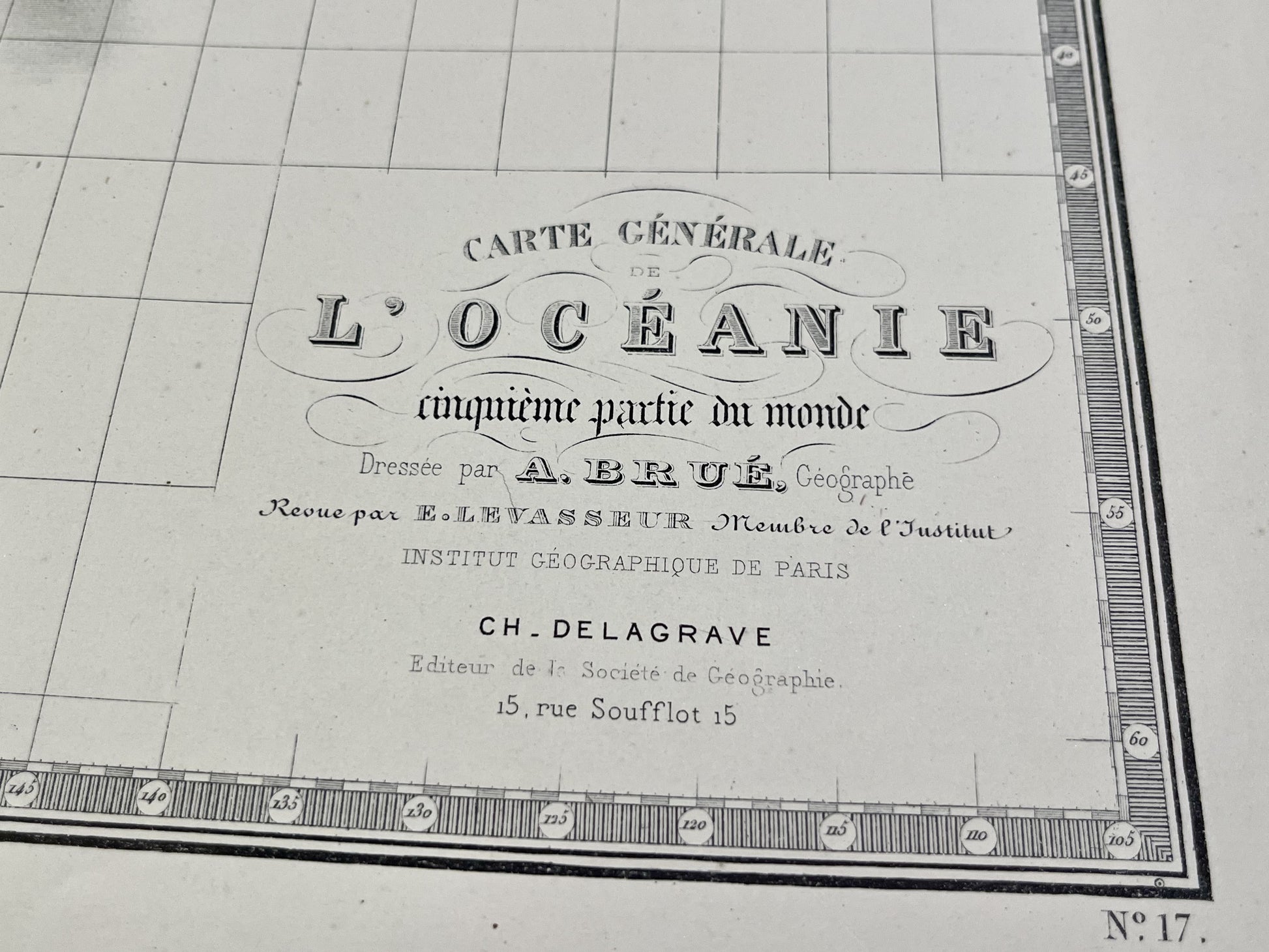 Carte ancienne Oceanie par Brue