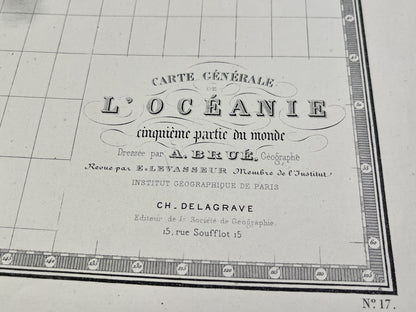 Carte ancienne Oceanie par Brue
