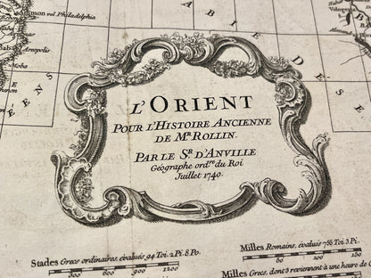 Carte ancienne Orient par Anville