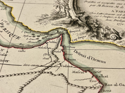 Carte ancienne Ormuz Oman