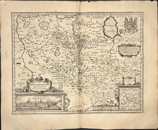 Carte ancienne Osnabruck