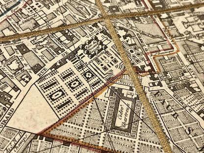 Carte ancienne Paris Palais Luxembourg