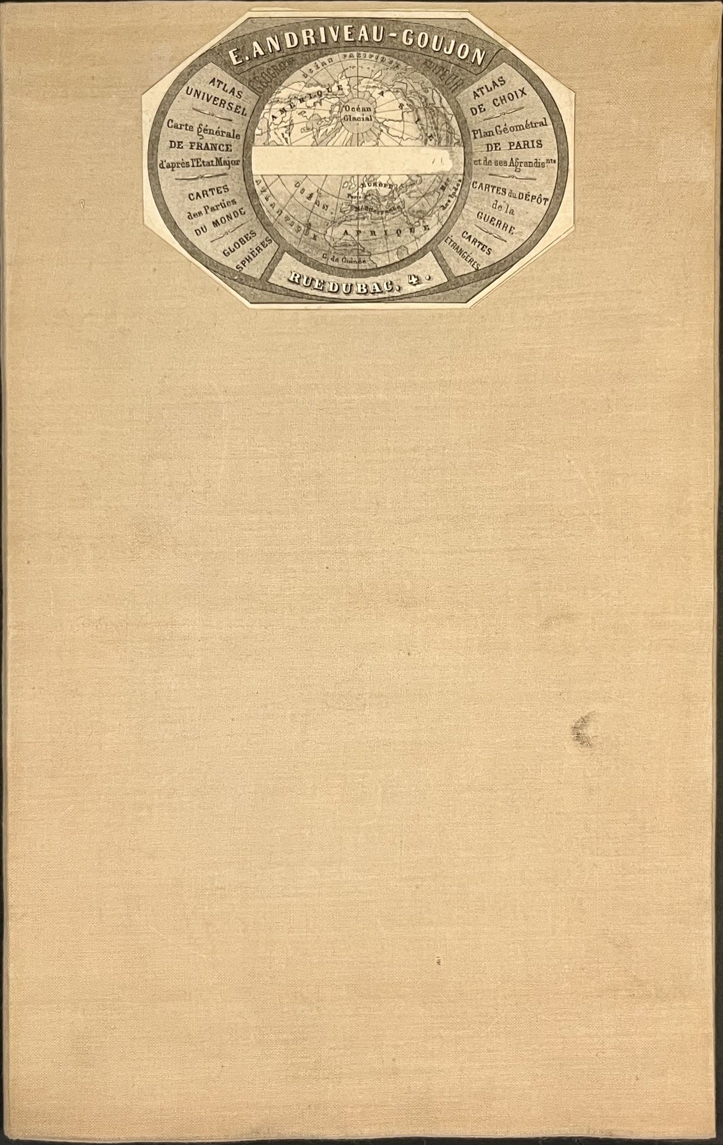 Carte ancienne Paris par Andriveau-Goujon
