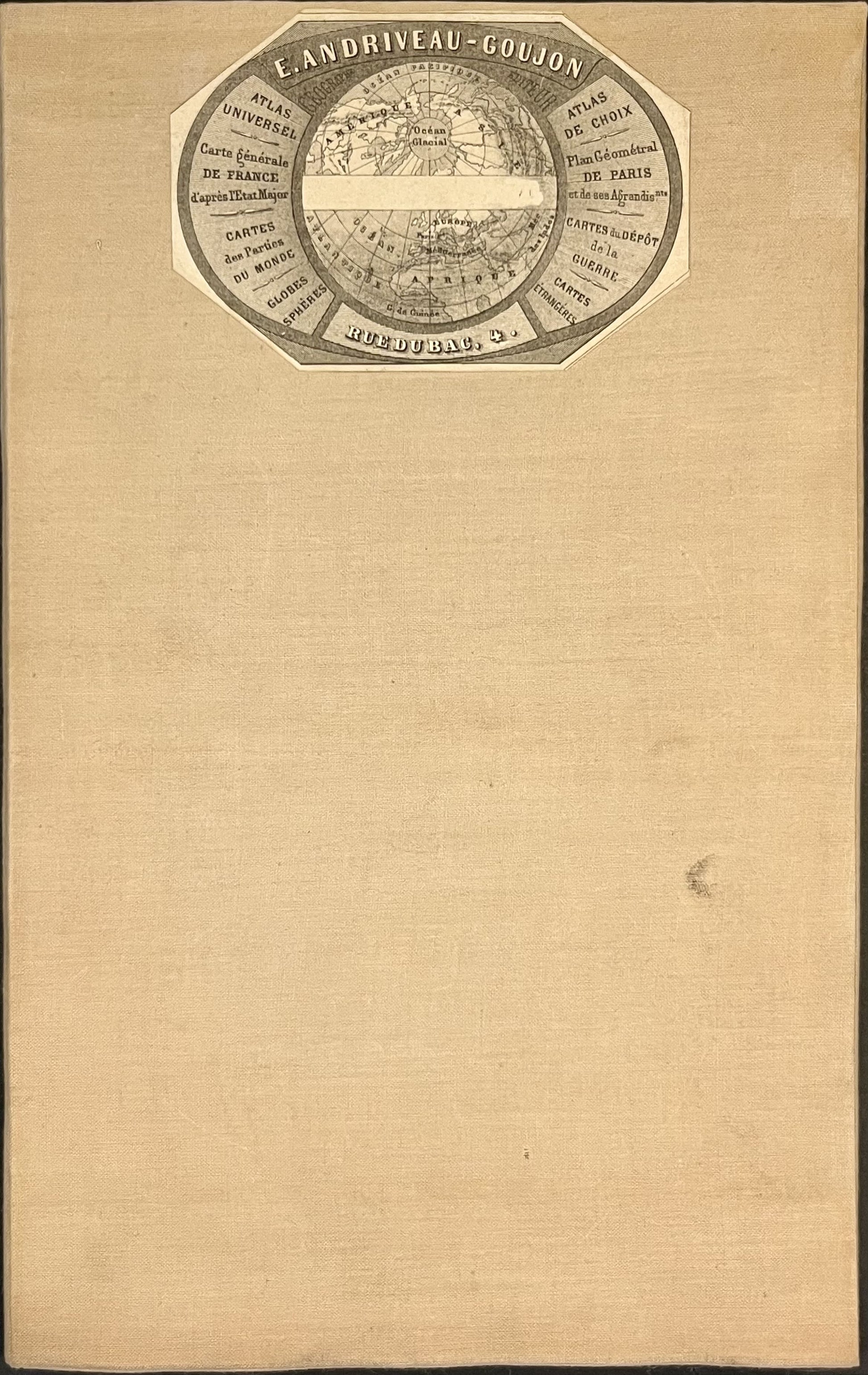 Carte ancienne Paris par Andriveau-Goujon