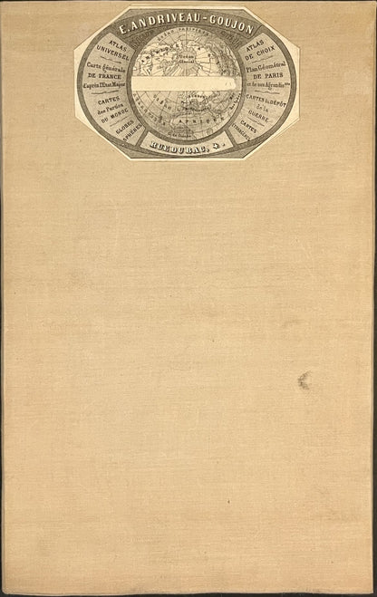 Carte ancienne Paris par Andriveau-Goujon