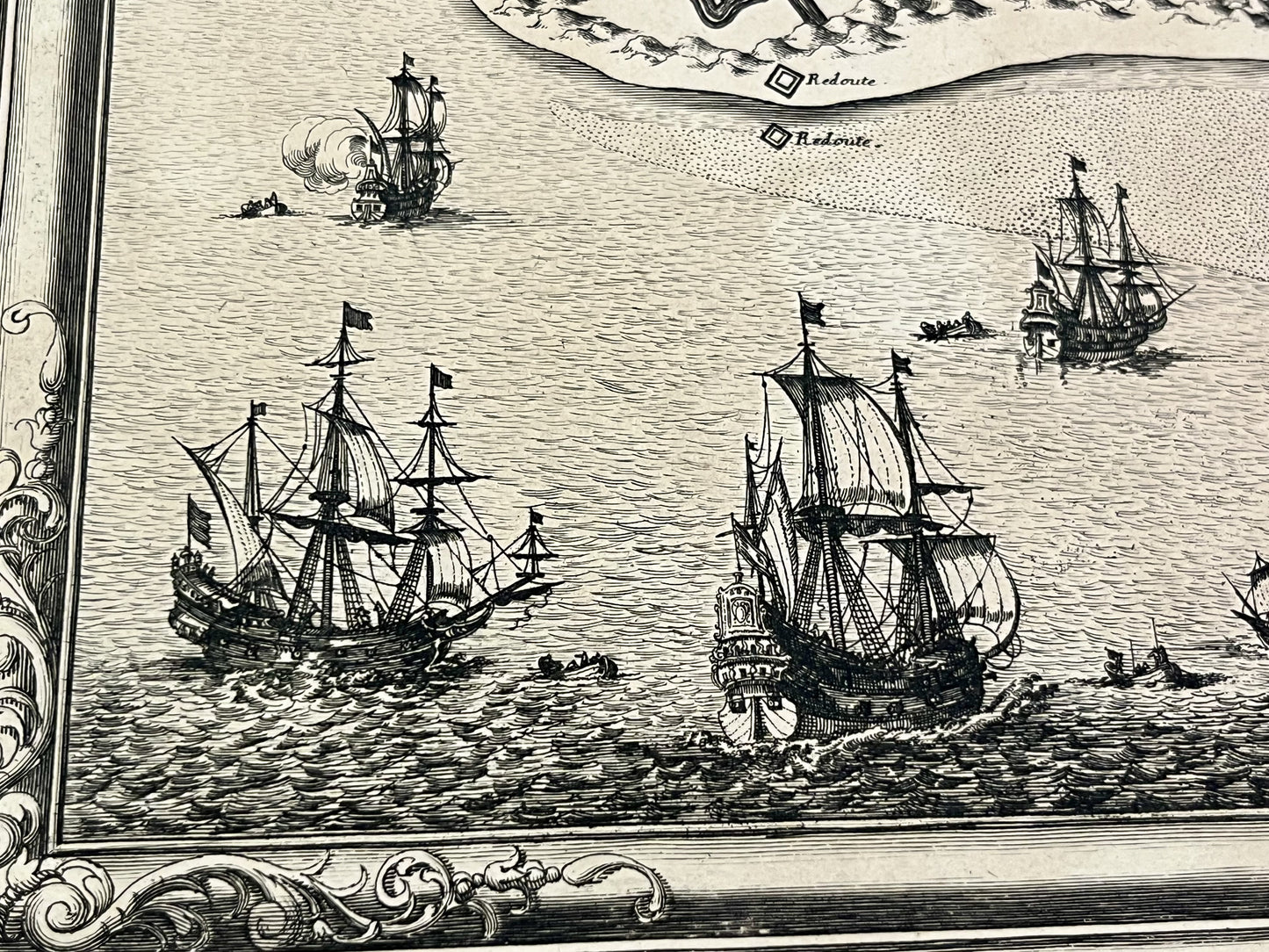 Carte ancienne Pas-de-Calais bateaux