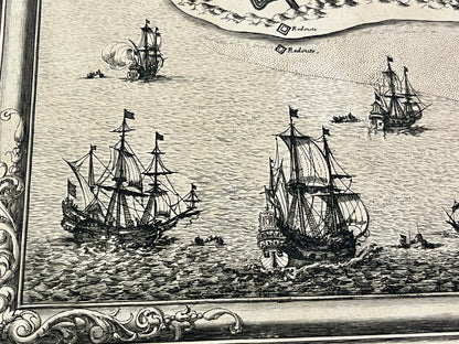 Carte ancienne Pas-de-Calais bateaux