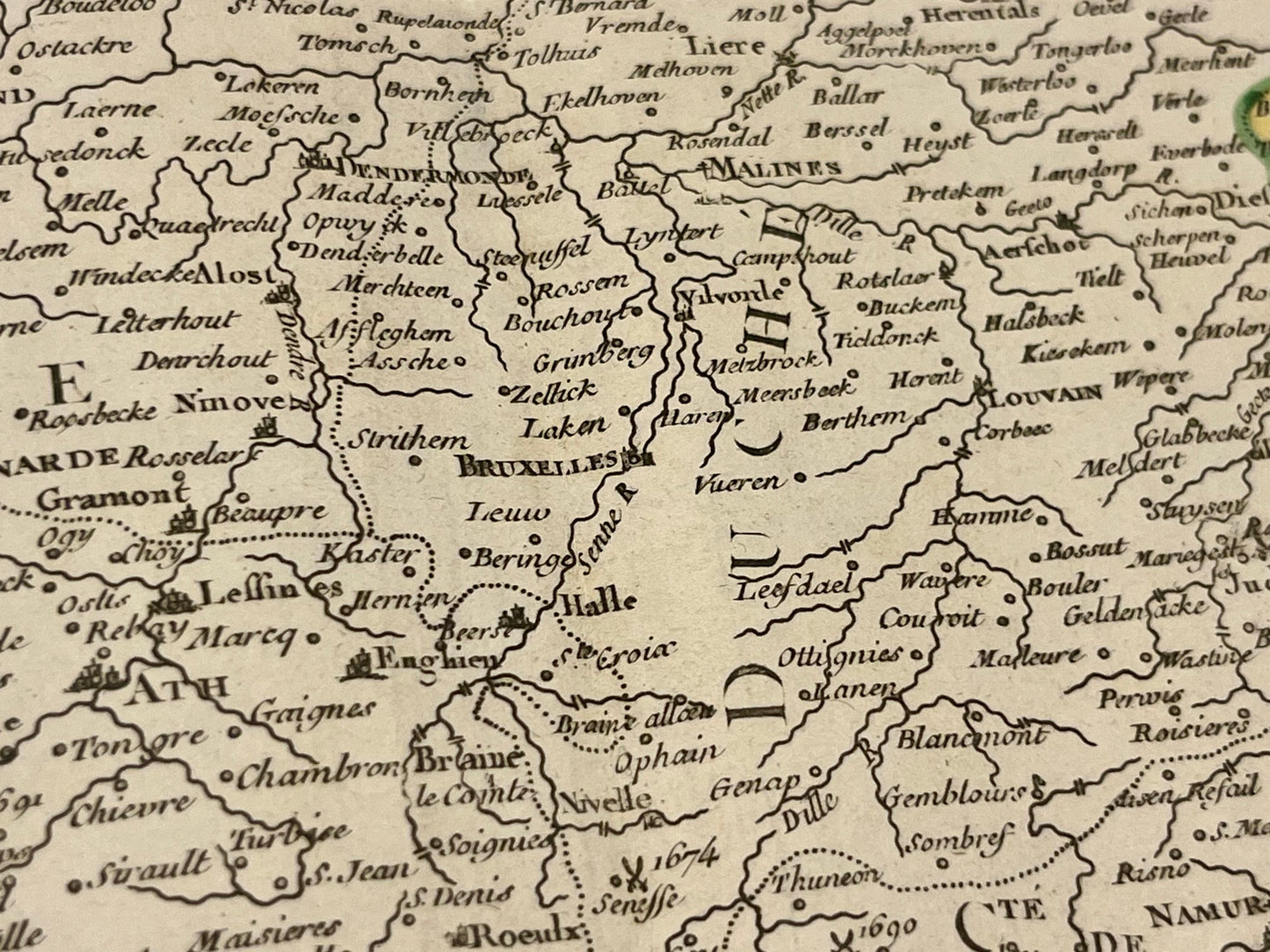 Carte ancienne Pays-Bas Meridionaux