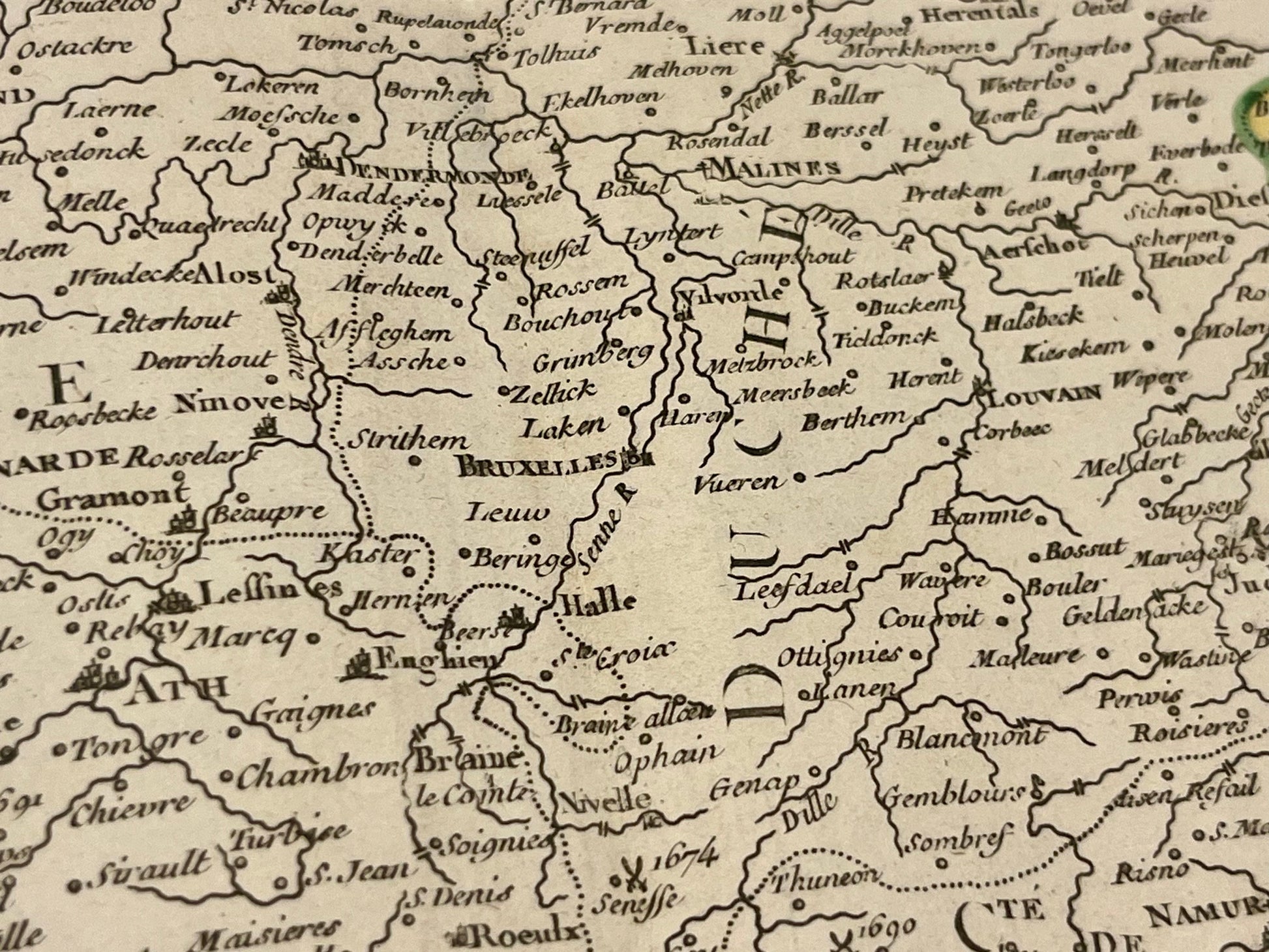 Carte ancienne Pays-Bas Meridionaux