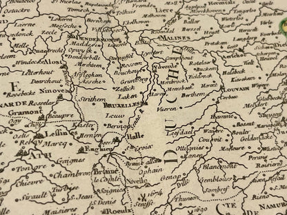 Carte ancienne Pays-Bas Meridionaux