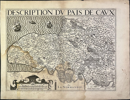 Carte ancienne Pays de Caux