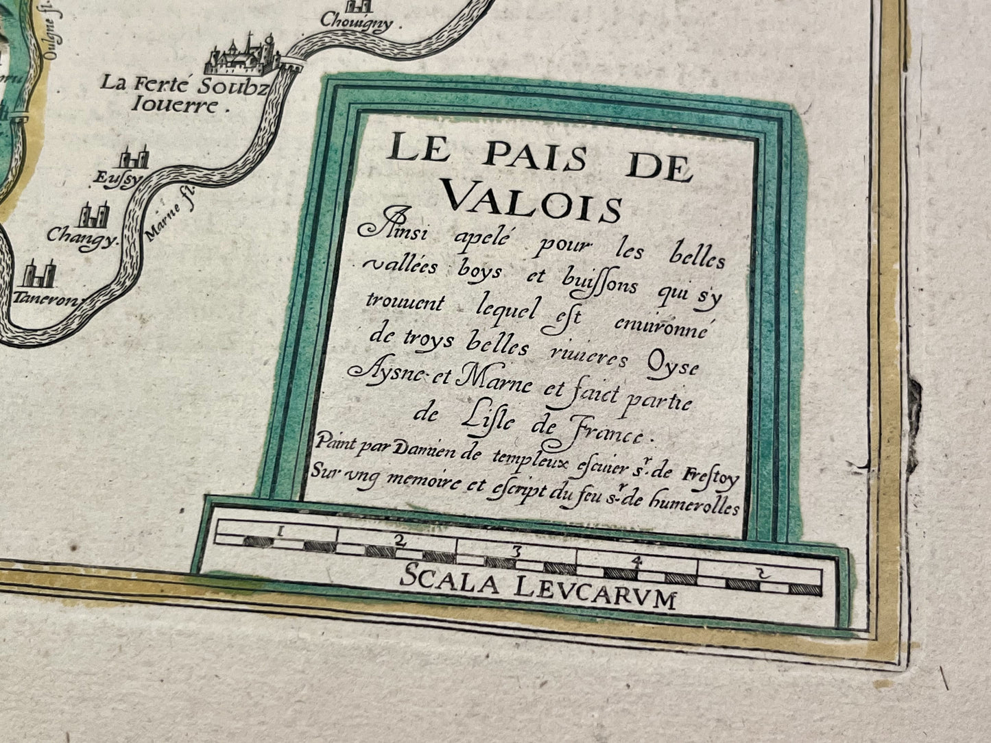 Carte ancienne Pays de Valois par Damien de Templeux
