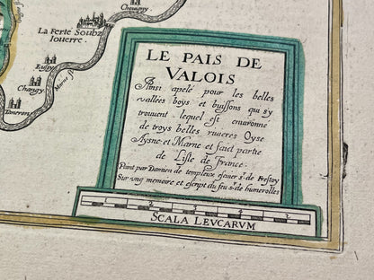 Carte ancienne Pays de Valois par Damien de Templeux