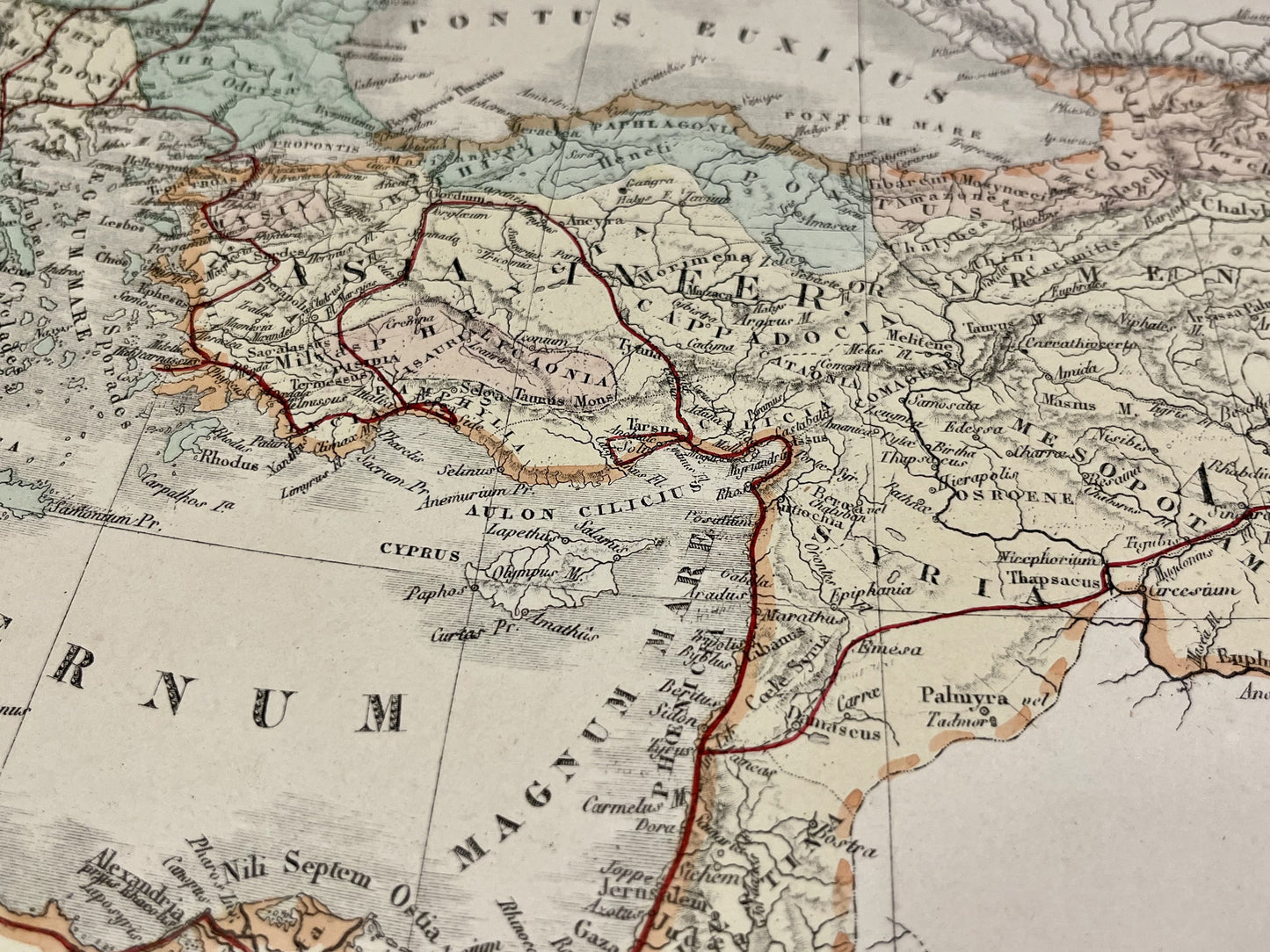 Carte ancienne Perse Alexandre le Grand