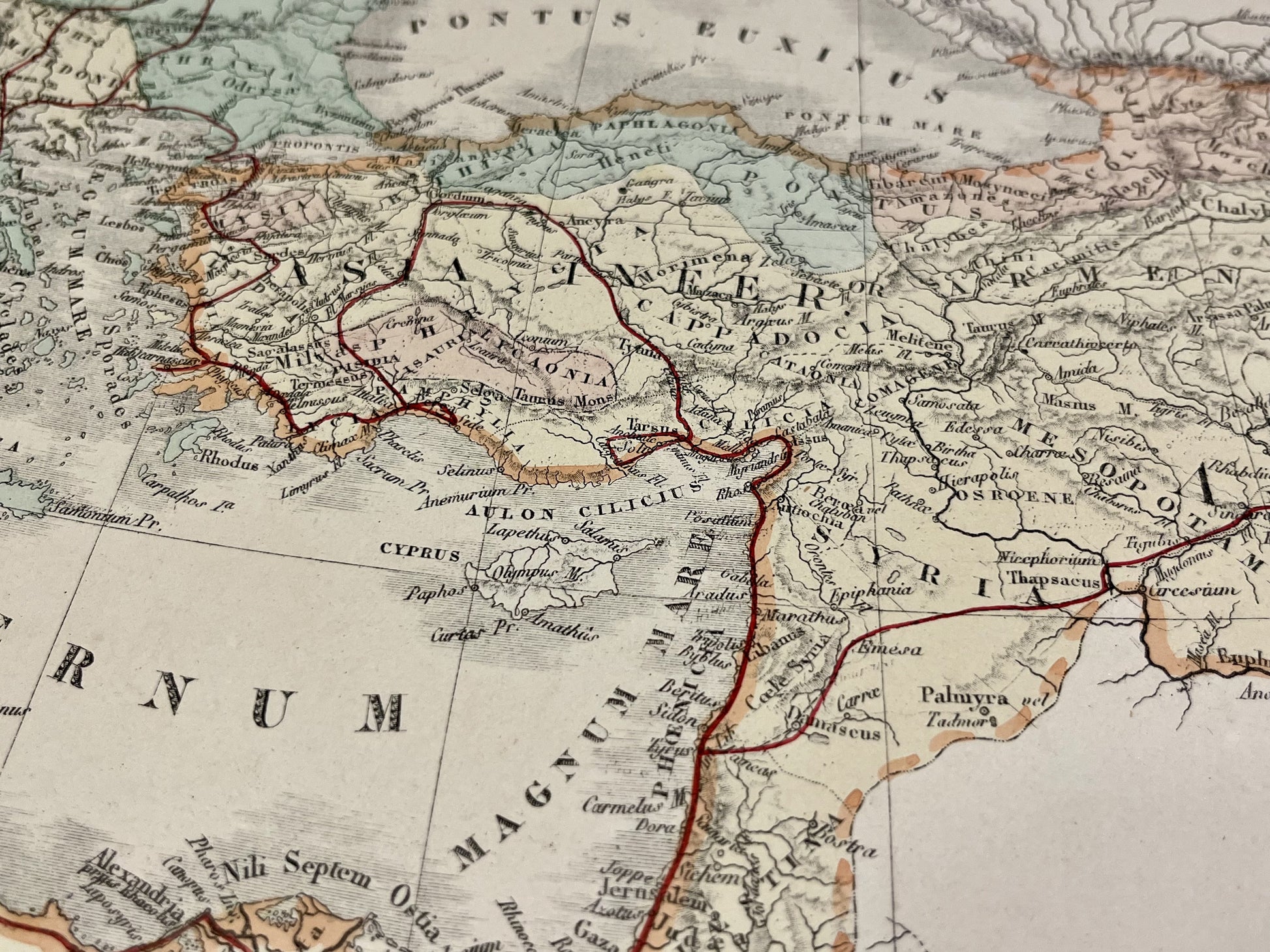 Carte ancienne Perse Alexandre le Grand