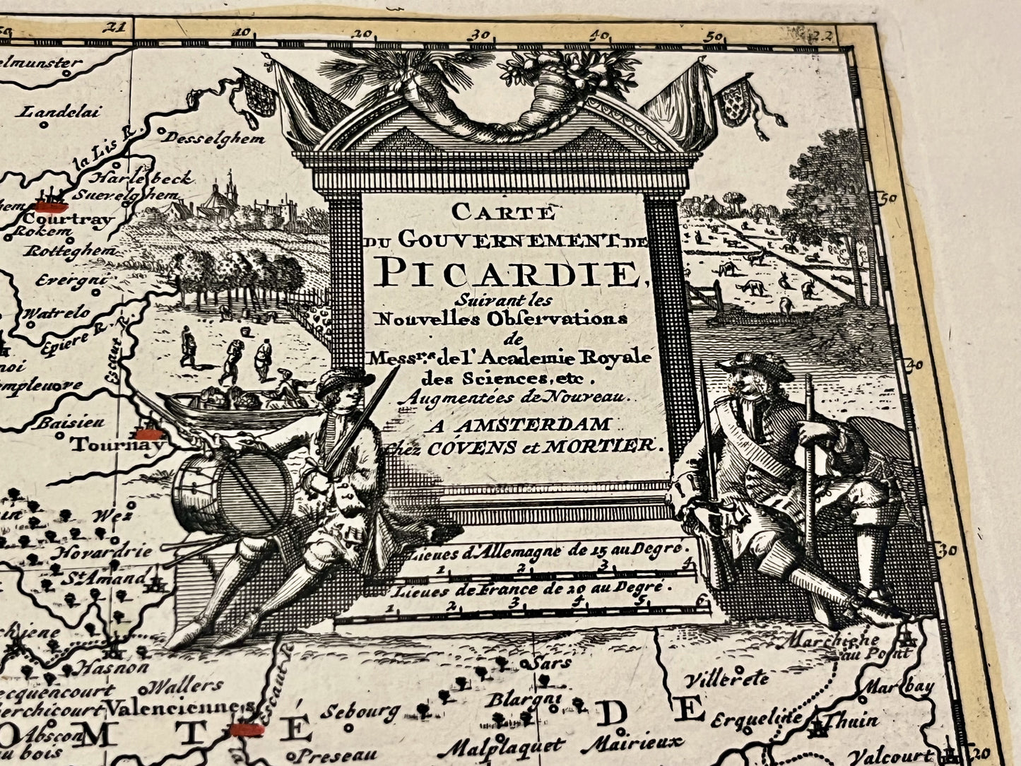 Carte ancienne Picardie par van der Aa