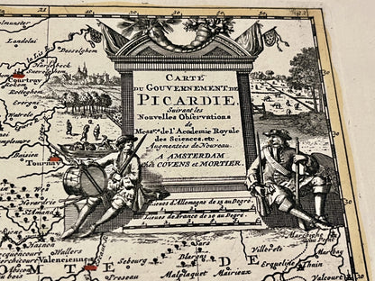 Carte ancienne Picardie par van der Aa