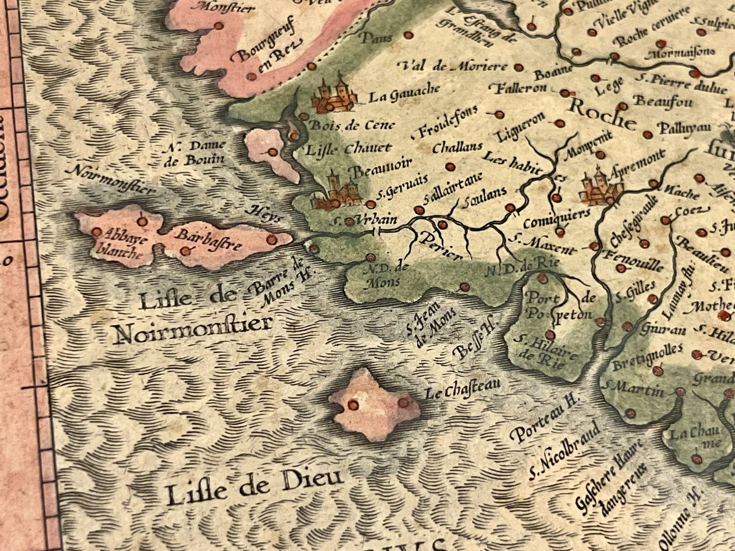 Carte ancienne Poitou par Gerard Mercator