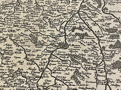 Carte ancienne Poitou par Pierre Rogier