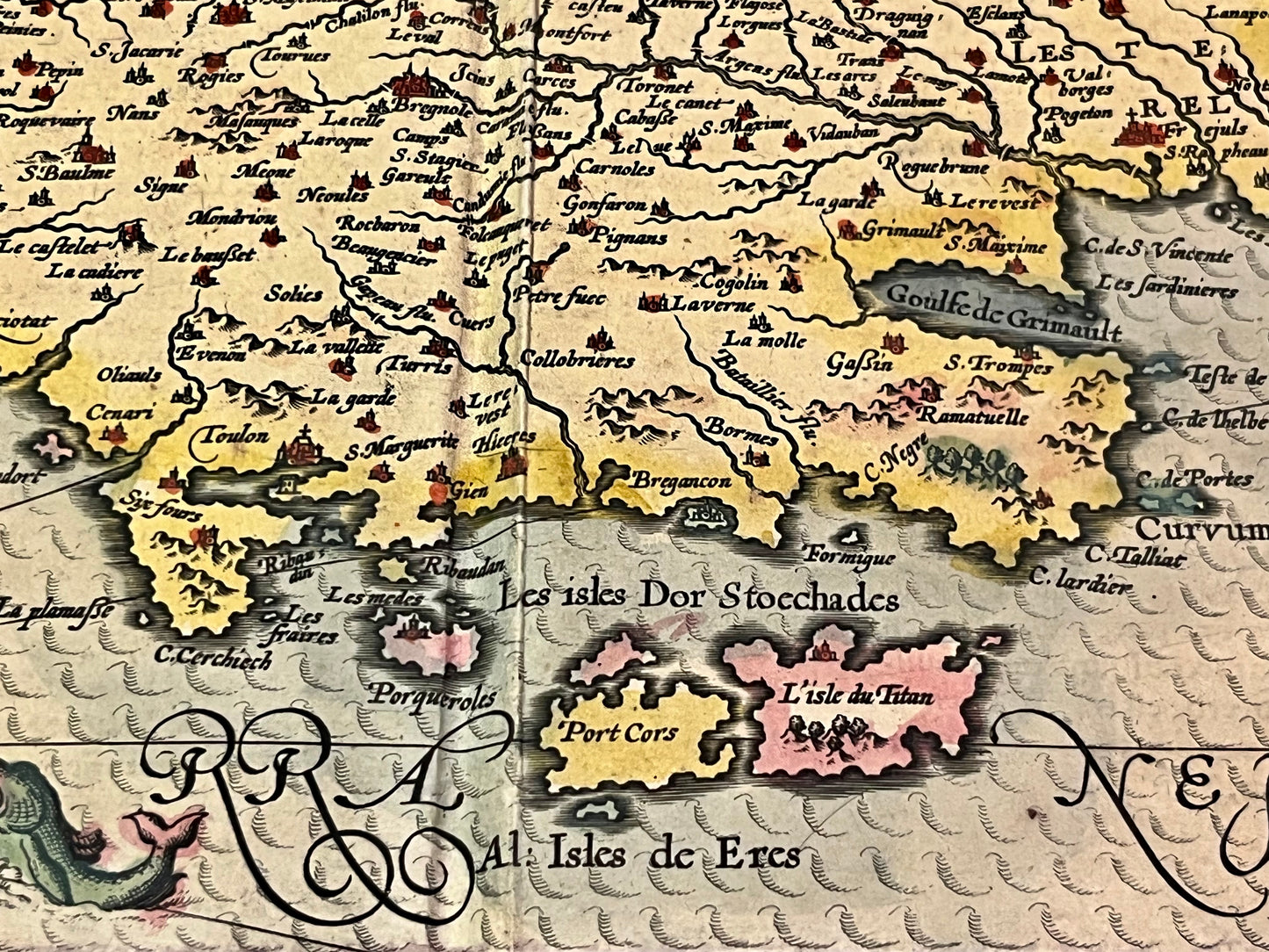 Carte ancienne Port-Cros Porquerolles