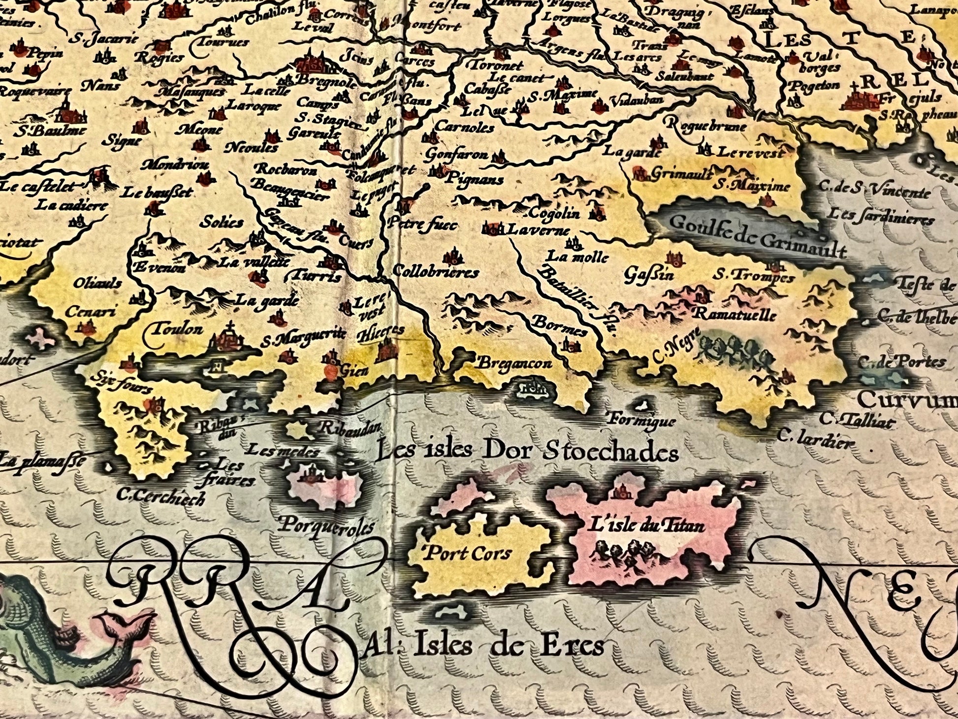 Carte ancienne Port-Cros Porquerolles