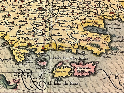 Carte ancienne Port-Cros Porquerolles