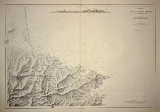 Carte ancienne Port-Vendres Pyrenees