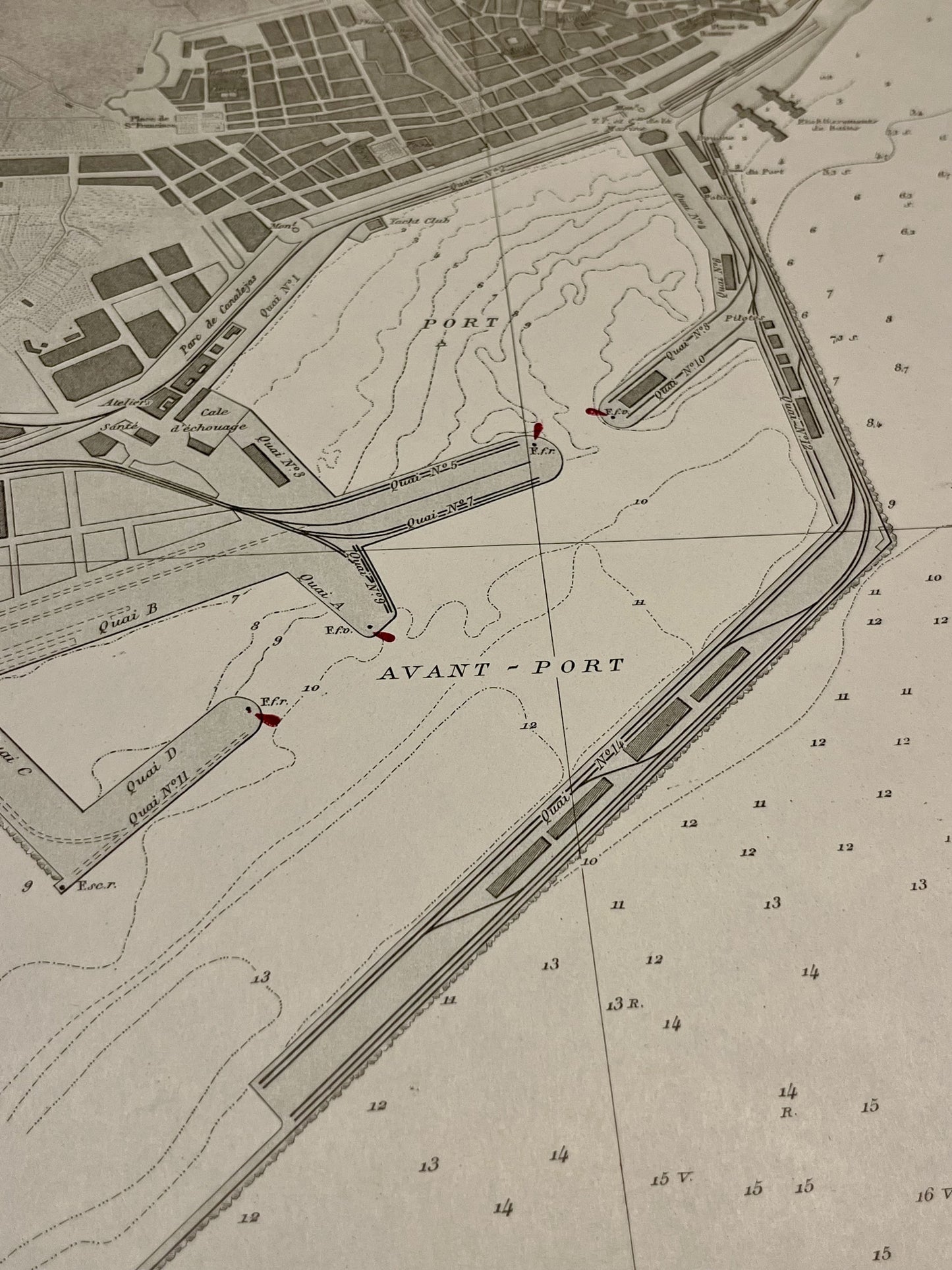 Carte ancienne Port Alicante