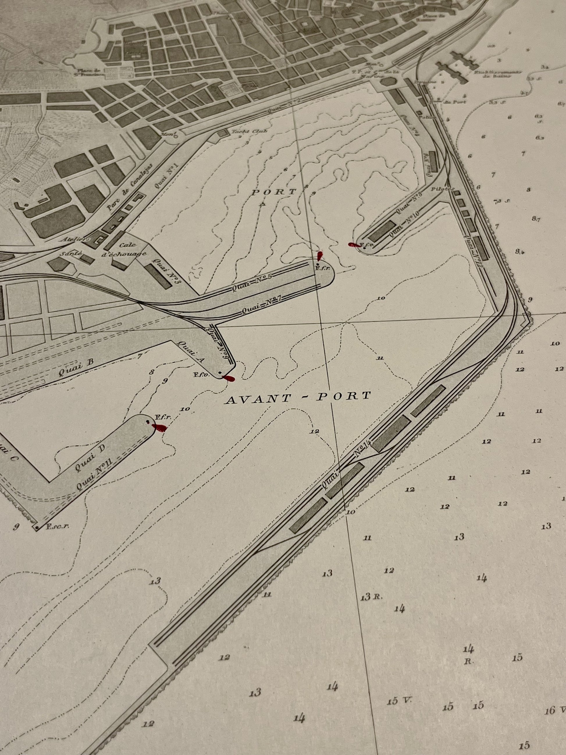 Carte ancienne Port Alicante