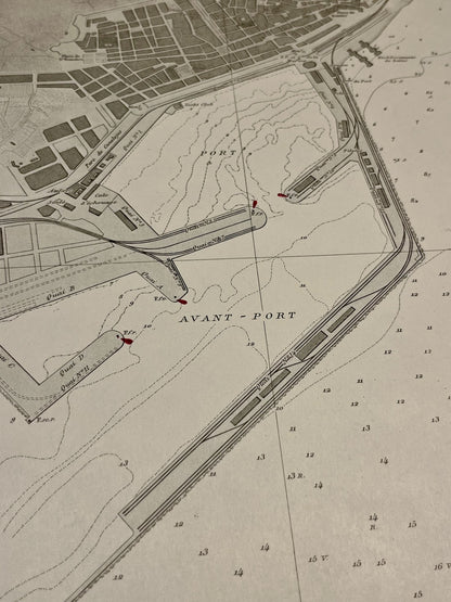 Carte ancienne Port Alicante