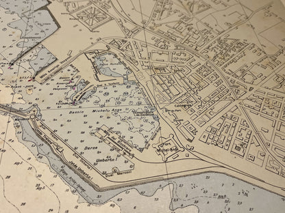 Carte ancienne Port Civitavecchia