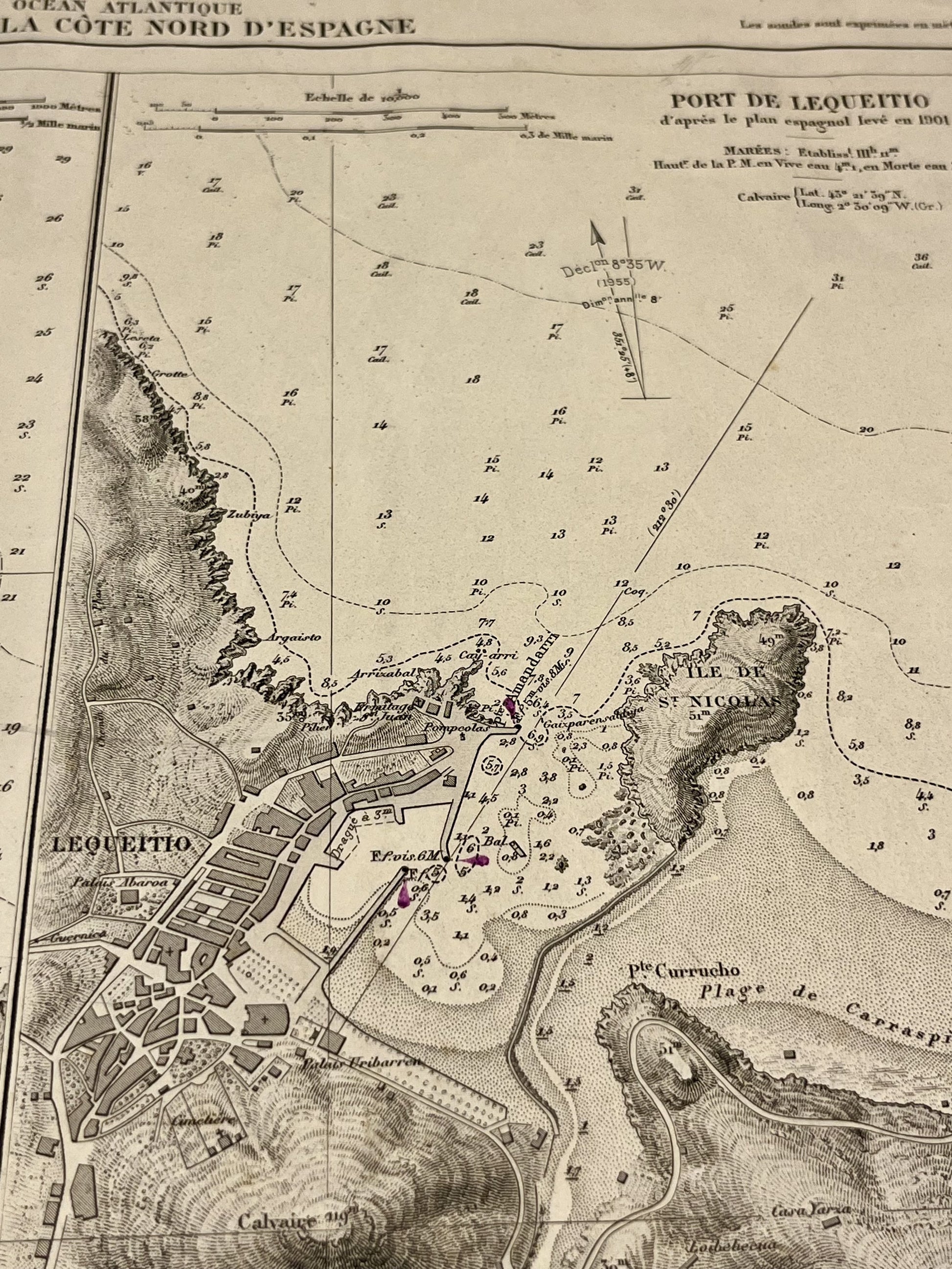 Carte ancienne Port de Lequeitio