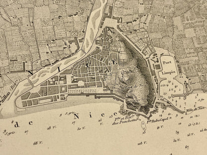 Carte ancienne Port de Nice
