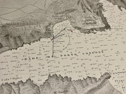 Carte ancienne Porto Azzuro Elbe