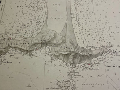 Carte ancienne Presqu ile de Giens