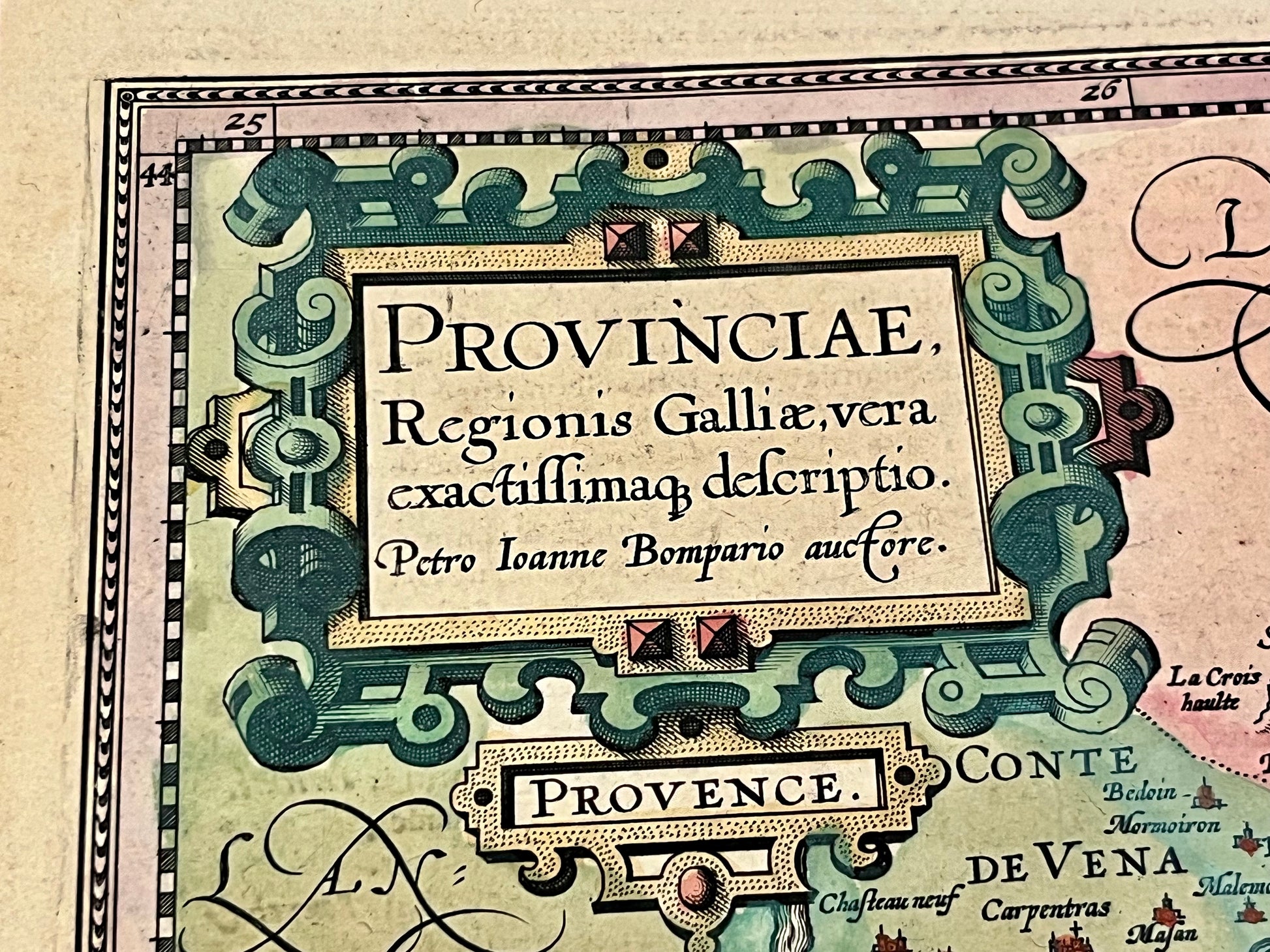 Carte ancienne Provence par Pierre-Jean Bompar