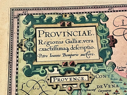 Carte ancienne Provence par Pierre-Jean Bompar