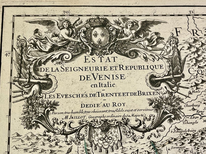 Carte ancienne Republique de Venise par Jaillot